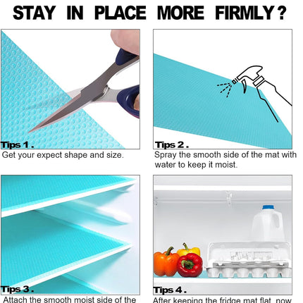 Refrigerator Liners Mats Washable,  Waterproof and Oilproof - 1 Pcs