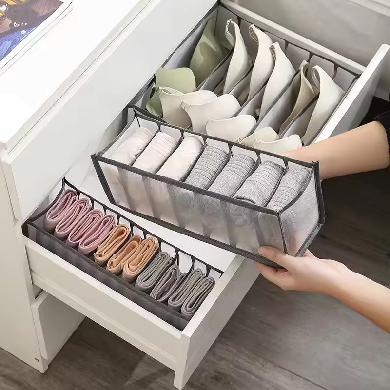 11-Grid Mesh Underwere Closet Oganizer for Storage Small Clothes