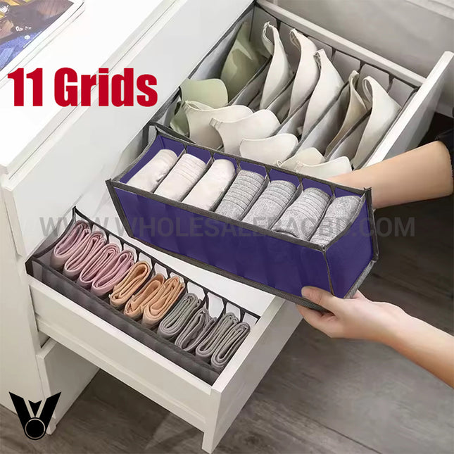 11-Grid Mesh Underwere Closet Oganizer for Storage Small Clothes