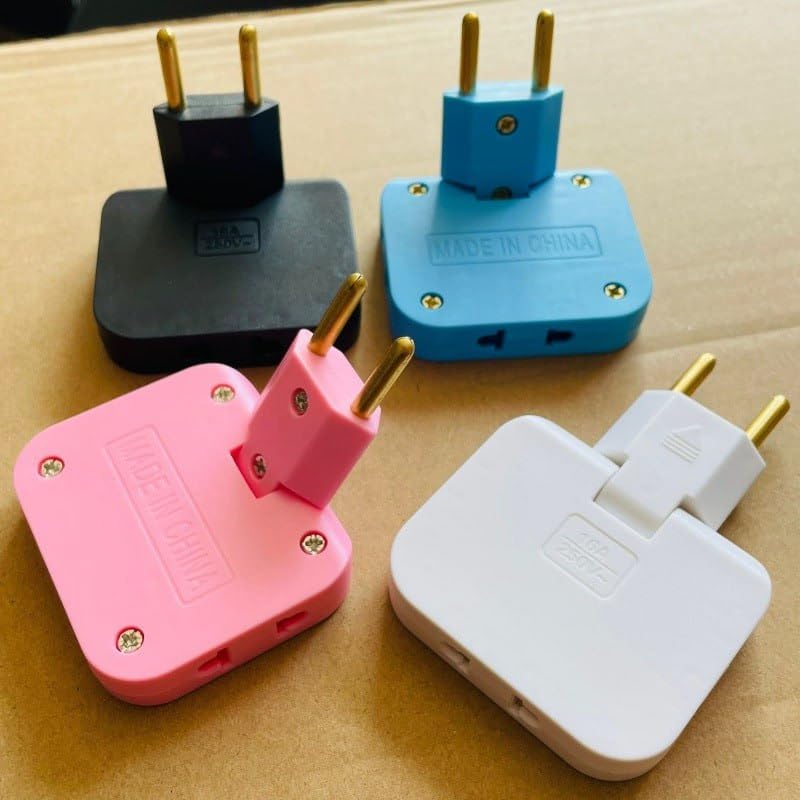 3-in-1 Foldable Multi-Socket Plug Adapter Rotatable 180° Wireless Conv ...
