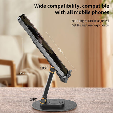Universal Metal Cell Phone Stand, Multi-Angel Adjustable 360° Rotation