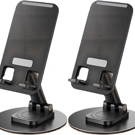 Mobile Phone Stand 360° Rotation,Adjustable Folding Desktop Phone Stand & Tablet Holder