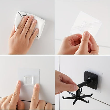 360 Degrees Rotating Folding Hook Self-Adhesive 180 Degrees Vertical Flip Hook