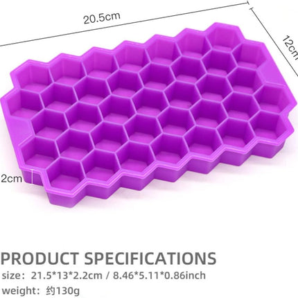 Silicone Ice Cube Tray 37 grid Ice-making Tray.