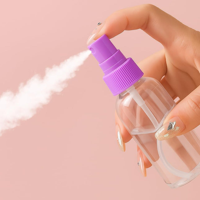 6-Piece Refillable Travel Bottles Set – Leakproof Toiletry Containers with Pump, Spray & Flip