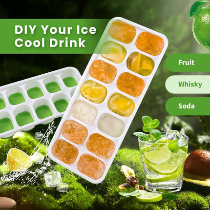 14 Grid Ice Cube Tray Silicone Mold Square