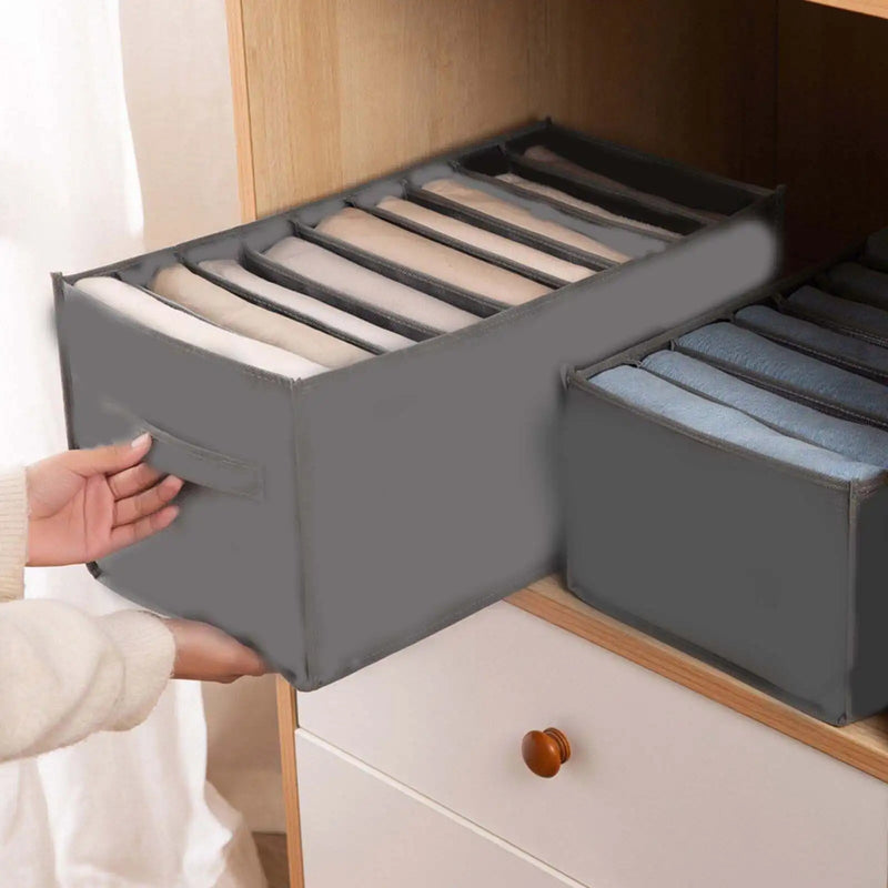 9-Grid Drawer Clothes Organizer for Wardrobe & Folded Clothes