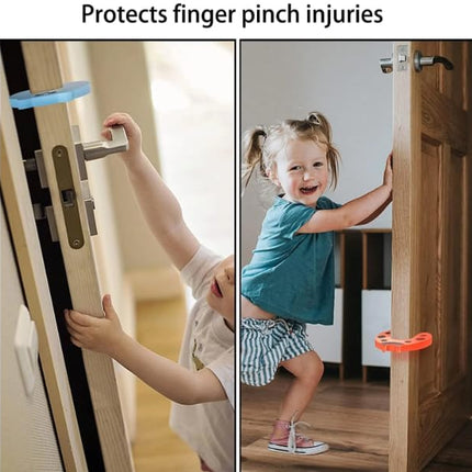 Door Stoppers,Door Pinch Guards Protect Child Fingers & PET Tails