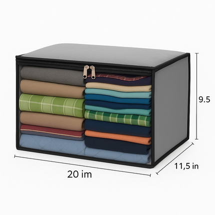 Cloth Storage Bags with Clear Window Shirt,Pant,three pcs Organizer