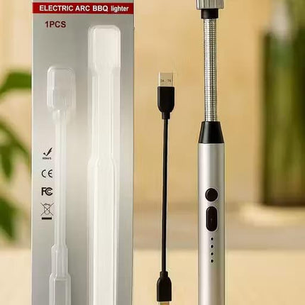 Rechargeable Electric Gas Lighter for Kitchen,C-Type USB, Kitchen Tools, Multi Purpose - 360° Flexible & Windproof.
