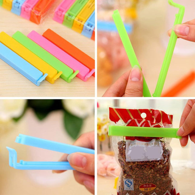 12PCS Food Bag Clips For Food Storage,Plastic Bag Sealing Clips for Snack Storage.