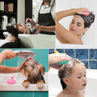 Soft Silicone Shampoo Brush, Hair Scrubber for Exfoliation - 1 Pcs