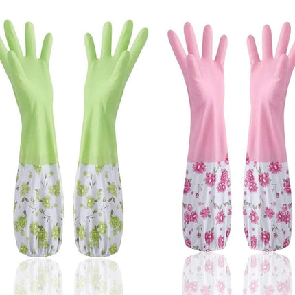 Hand Gloves for Dish Washing, Gardening & Cleaning,Reusable Rubber Gloves  for Cleaning