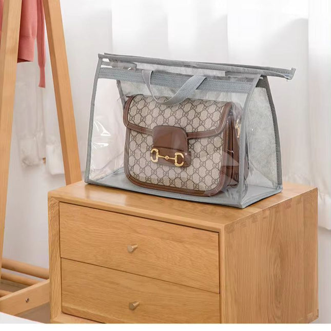 XL Clear Handbag Storage Organizer with Zipper