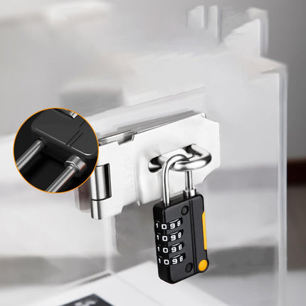 Lock 4 Digits Combination Mini Size Padlock Waterproof Outdoor Heavy Duty