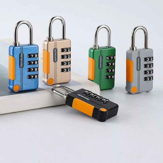 Lock 4 Digits Combination Mini Size Padlock Waterproof Outdoor Heavy Duty
