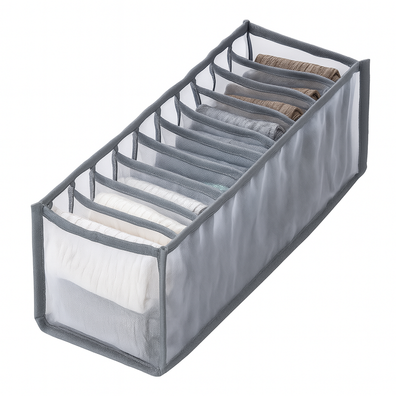 11-Grid Mesh Underwere Closet Oganizer for Storage Small Clothes