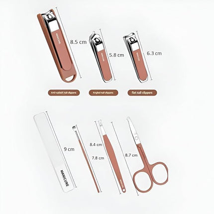 7-in-1 Professional Manicure Pedicure Kit for Men & Women