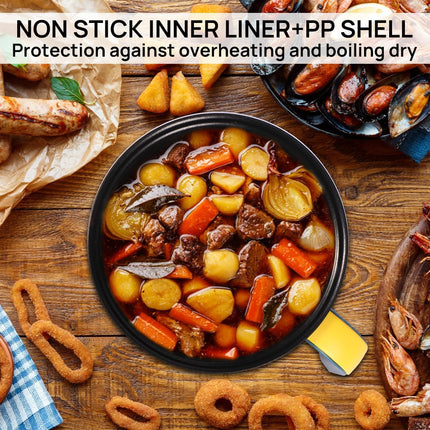 1.8L Mini Electric Cooker.Non-Stick Ramen Pasta Cooker,Portable Travel Cooker Quick Cook Multi-Functional