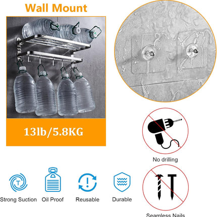 Heavy Duty Adhesive Hooks, Wall Hooks for Hanging 4 Pcs