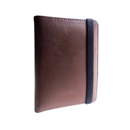 Slim RFID Blocking Leather Passport Holder Travel Bifold Wallet