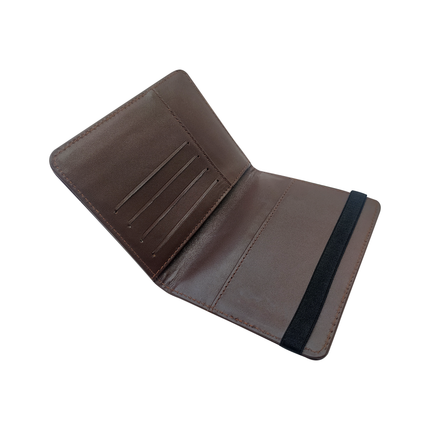 Slim RFID Blocking Leather Passport Holder Travel Bifold Wallet