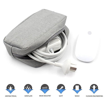 Portable Charger & Accessories Bag – Lightweight Travel Organizer