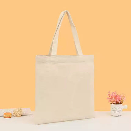 Premium Canvas Tote Bag with Zipper(No Poccket) – 16.5" x 13"