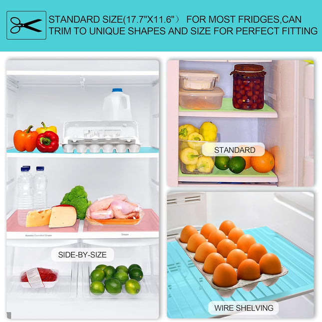 Refrigerator Liners Mats Washable,  Waterproof and Oilproof - 1 Pcs