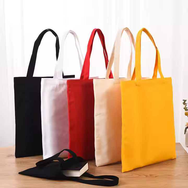EcoSmart Natural Cotton Tote – Lightweight, Zipperless, Reusable Canvas Shopping Bag (Single Piece)