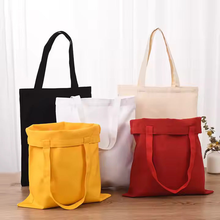 EcoSmart Natural Cotton Tote – Lightweight, Zipperless, Reusable Canvas Shopping Bag (Single Piece)