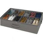 Underbed Shoe Storage Organizer – 12 Pair Compartment Box with Handle