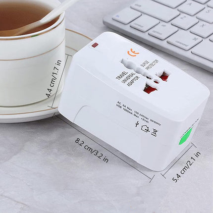 Universal All-In-One (US UK EU AU) World Wide International Travel Adapter Plug