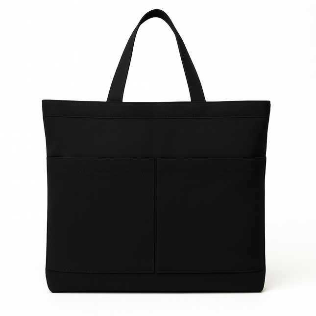 Canvas Tote Bag for Women – Stylish Zippered Handbag with Large Outer Pockets
