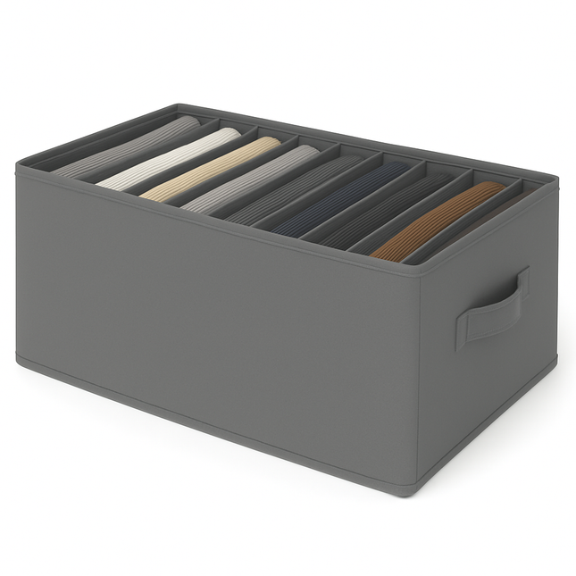9-Grid Drawer Clothes Organizer for Wardrobe & Folded Clothes