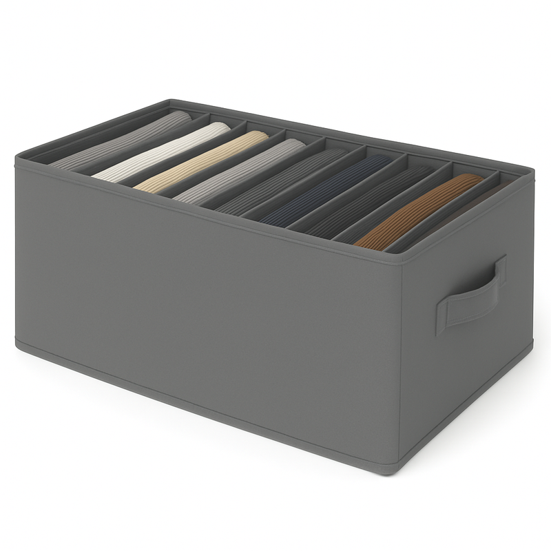 9-Grid Drawer Clothes Organizer for Wardrobe & Folded Clothes